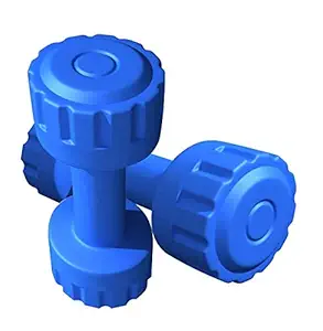 Body Maxx 5 Kg x 2 Pcs;PVC Dumbells;Color Blue;Total Weight ; 10 Kg