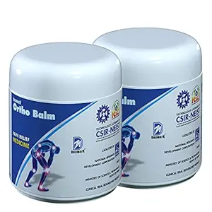 Deemark Ortho Balm Pack of 2 for Joint Pain, Back Pain, Muscles Pain | Pain in Cervical Spondylitis & Sciatica | Muscle Cramps, Sprains | Arthritis & Twitching