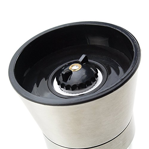 Laaks® Premium Salzmühle / Pfeffermühle im Set. Gewürzmühle aus Edelstahl und echtem Glas in edlem Design mit einstellbarem Keramikmahlwerk für Gewürze, Meersalz, Chili. Kräutermühle Streuer - 8