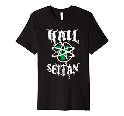 FUNNY VEGAN SHIRT HAIL SEITAN ATHEIST VEGAN SYMBOLHail Seitan T-Shirt perfect for vegans and vegetarians