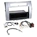 Produktbild Toyota Corolla Verso 04-09 1-DIN Autoradio Einbauset in original Plug&Play Qualität mit Antennenadapter, Radioanschlusskabel, Zubehör und Radioblende/Einbaurahmen Silber