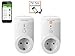 Produktbild G-Homa WiFi Schaltsteckdose mit Energiekostenmessfunktion + WiFi Indoor Schaltsteckdose per Smartphone-App