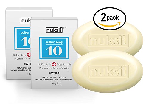 2 Stück Schwefel Seife 10% - Nuksit 10% Sulfur Soap - 2 pack - 407