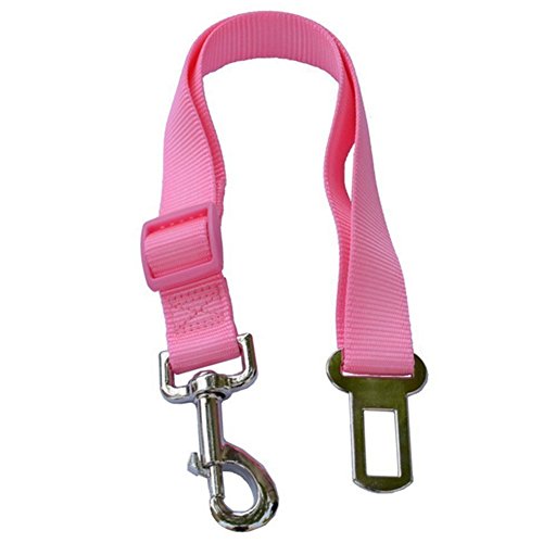 Preisvergleich Produktbild Chytaii KFZ Haustier Sicherheitsgurt Hund Sicherheitsgeschirre Hundegurt Hunde Adapter Auto sicherheitsgurt Hündchen Sicherheitsseil Hundekette Dog Safety Belt Blau (Rosa)