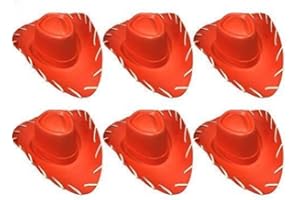 Quickdraw X 6 Enfants Rouge Chapeau Cowboy Far West Eva Toy Story Accessoire Déguisement