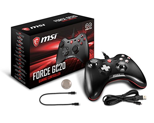 MSI Force GC20       Mando con cable USB con Cruz intercambiable para PC bajo windows y smartphones Android