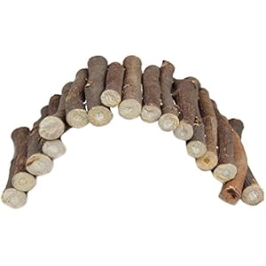 emours Hamster handgefertigt Holz Versteck Nagetier Kauen Spielzeug für kleine Tiere