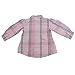 Jacky girl's blouse Dream, pink check, 6 months (68 cm) 132429