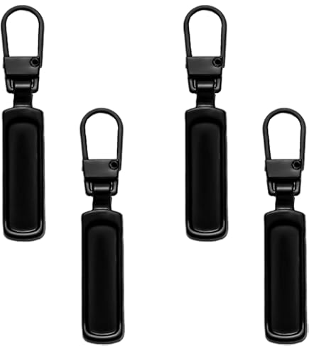 2 Tiretti Per Cerniere In Metallo - Sostituzione Universale Per Zaini, Valigie E Abbigliamento | Nero 37x10mm - Foto 10