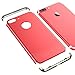 Produktbild VemMore iPhone 8 Plus Hülle Hard Case Handyhülle Ultra Slim Dünn 360 Hardcase Full Body Protection [3 in 1] Bumper Schutz Schutzhülle Anti-Kratzer Elegant Protective Stoßfest Hart PC Cover - Rot