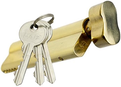 Tradelocks 40T/55 (35T-10-50) 95mm Brass Standard Security Thumb Turn Euro Cylinder Door Lock