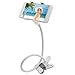 Produktbild SHONCO Schwanenhals Flexible Lange Arme Handy Halter Ständer Halterung Clip Halter für iPhone Samsung Handy, 360 Grad, Faule neben Bett, Auto, Schreibtisch, Stuhl, weiß