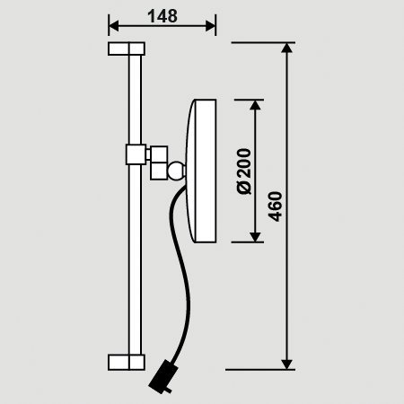 Badspiegel mit Beleuchtung „BATH-24“ 3W – 280lm IP44 Design Spiegel für Badezimmer, beleuchtet mit LED-Licht, modern, groß, Kosmetik-Spiegel Toiletten-Spiegel Bad Spiegel Wand-Spiegel mit Beleuchtung - 5