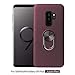 Produktbild GH-Ghawk Kompatibel mit Samsung Galaxy S9 Plus Hülle mit Ringhalterung, Dual Layer Rugged Armor-Schutzhülle für Handys, Hard Cover Stoßfestes TPU + Ring-Kickstand für magnetische Autohalterung