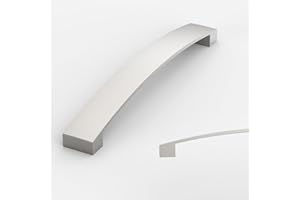 Amerdeco 10 pezzi Maniglie per Mobili Nichel Satinato da Cucina Distanza fori 160mm Maniglie cucina armadietti in maniglie cucina per maniglie cassetti UK0021