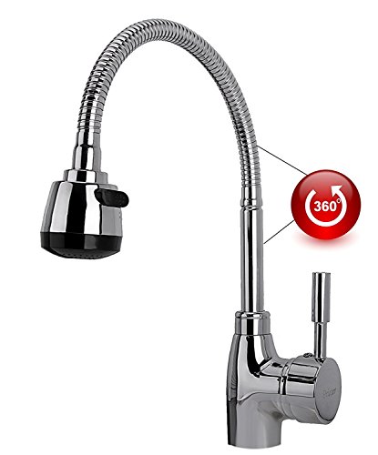 360° schwenkbar Profi Küchenarmatur /Wasserhahn Mit Brausekopf / Armatur für Küche Hochdruck Einhebel / Spültischarmatur Einhandhebelmischer Wasserhahn 111 - 4