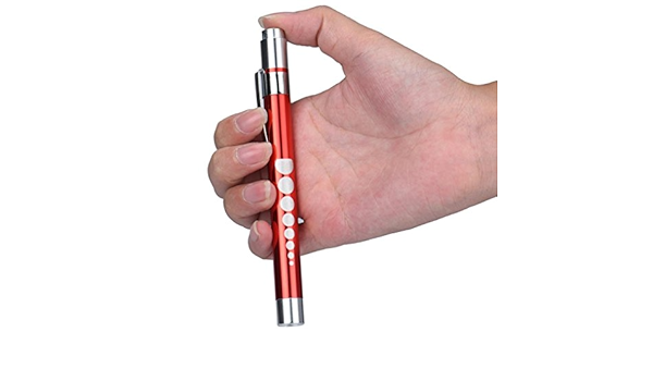 Buy Red 13 5cm L 1 2cm Dia Feitong Medical First Aid Led Pen Light Flashlight Torch Doctor Nurse Emt Emergency Battery Not Included Online At Low Prices In India Amazon In