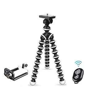 Ridni Adjustable Gorilla Tripod Stand Holder for Mobile Phones & Camera with Mobile Holder Bracket (Gorilla-Bluetooth)