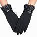 Produktbild WWeiweian Handschuhe Damen Damen Handschuhe Spitze Bogen Handschuhe Plus Samt dicken Touchscreen komfortable warme Handschuhe