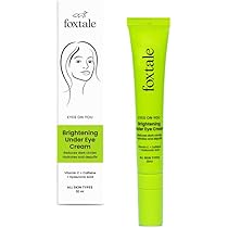 FoxTale Brightening Under Eye Cream|Vitamin C, Caffeine, And