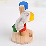Regenbogen-Leiter zum Klettern, Spielzeug für Goldhamster/Rennmäuse/Ratten/Chinchillas/Meerschweinchen/Eichhörnchen/Kleintiere, für den Käfig, Kauspielzeug