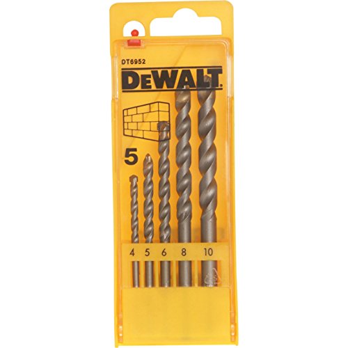 Elite Choice DeWalt 5 Piece Masonry Drill Bit Set 4 - 10mm [Multi Set] - Min 3yr Warranty