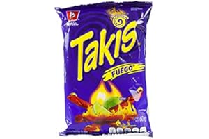 SUCOS Takis Fuego Barcel - Tortillas Fritas de Maiz Sabor Chile y Limón, 70g
