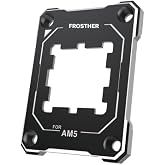 Frosther Siyah AM5 CPU Tutucu, D&uuml;zeltici B&uuml;k&uuml;lme &Ouml;nleyici Sabitleme &Ccedil;er&ccedil;evesi, AM5 Tam Fit Sabit İşaretsiz Montaj, AM5 B&uuml;k&uuml;lm