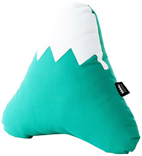Paparajote Factory Mountain S Jade Cojín de algodón con Forma de montaña, 40 x 40 cm, Verde, 36x40x14 cm