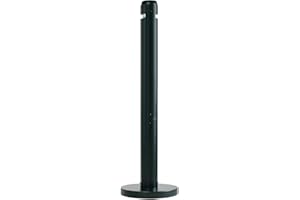 Rubbermaid Commercial Products R1-BK, Smokers Pole Ash Bin Aluminium Weather-resistant Base Diameter 324mm Height 1041mm Ref R1BK