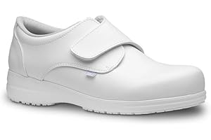 FELIZ CAMINAR - Zapatos Neón con Inserto en el talón y Plantilla Incluidas/Antideslizante para Hospital, Geriátricos/Anatómicos