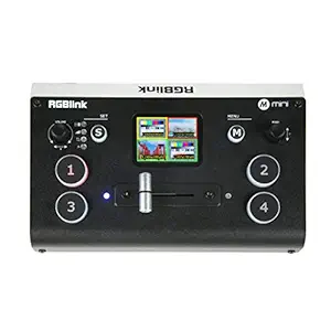 RGBLINK Mini switcher 4 HDMI Multi-Format Directors Support 6 Push Streaming addresses Live switcher Support Audio embedding RGBLINK Mini switcher Standard