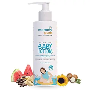 Mommypure Baby Lotion Soft As A Cloud Natural Nourishing & Gentle Moisturizer for Babys Sensitive Skin | Dermatologically Tested (250ml)