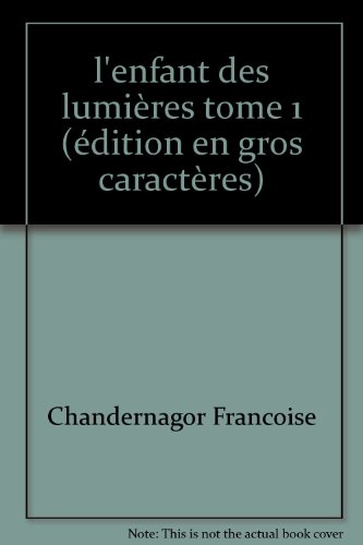 couverture de : L'Enfant des lumi&egrave;res 1