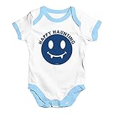 TWISTED ENVY Baby - Jungen Einteiler Gr. Neugeboren, White Blue Trim