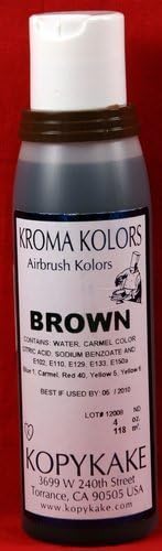 Brown Airbrush food coloring by Kroma Kolor by Kroma Kolor