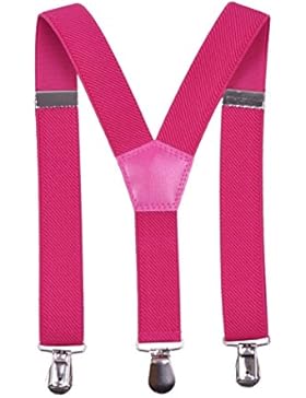 Paolo Udini Kinder Hosenträger Jungen Mädchen 25mm mit 3 Clips Y-Form