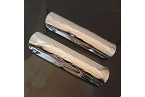 NEWLAND2019 Motorcycle Chrome 2 Piece Frame Exhaust Muffler Pipe Heat Shield Cover for Harley Dyna Sportster Touring Honda VTX Shadow Kawasaki Suzuki Yamaha Cruiser Chopper Bobber Custom