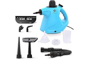 MLMLANT 450ml Multi Purpose Handheld Portable Home Steam Cleaner - Powerful and Versatile, Ideal for Cleaning the Car, Window, Shower, Oven, Carpets, Curtains, Upholstery, Furniture, Bathroom