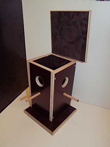 'The Wood Bird House, Nest Box, Nesting Cave Man's _ 76; Material: Screen Printing Model: Casa Beilando "