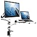 Produktbild Alloyseed Dual Monitor Halterung, Monitor und Laptop ständer, einstellbares Standfuß-Riser mit Gasfeder für LCD-Monitor 13-27 Zoll, jeder Arm hält 8KG