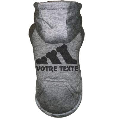 Canicaprice Sudadera con Capucha Gris para Perro