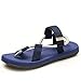 Produktbild Swallowuk Sommer Sandale Herrenschuhe Casual Exposed Toe Sandalen Strand Outdoor-Reisen Hausschuhe Atmungsaktiv Flip Flops (45, Blau)