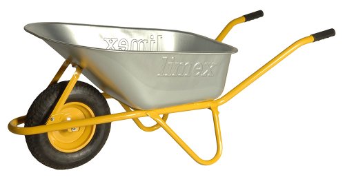 Profi Schubkarre Bauschubkarre gelb 100l Liter mit Bodenplatte ***NEU/2.WAHL*** - 2