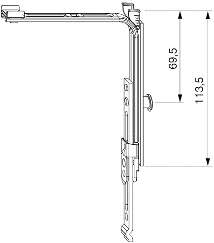 Maco Balcony/Door Catch (Part #52502, 27484, 20010) - Includes Screws For Easy Installation 9 thumbnail image