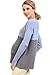 Sweet Mommy Organic Cotton Knitwear Maternity and Nursing Bi-Color Tunic MPS
