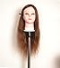 amazon finest 22'' 100% Real Human Hair, Female Barber Hairdresser Hair Hairdressing Hair Cutting Student Practice Training Head Doll Mannequin