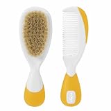 bebe01 Chicco Igiene Sicura - Peine y cepillo, color amarillo