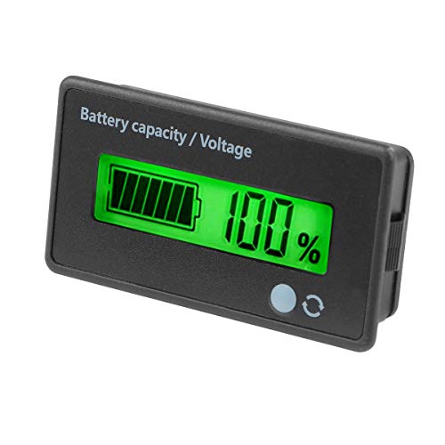 Preisvergleich Produktbild Makerfire Digitaler Batteriekapazitätstester Monitoranzeige Wasserdichter LCD-Spannungsprüfer für 12-84 V LiPo-Bleiakkus