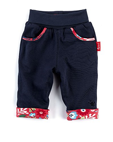 Sigikid Baby Girls Wendehose, Baby Trousers, Blue (dunkelblau 275), 6-12 months (Manufacturer size: 80)